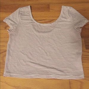 AE striped Crop Top