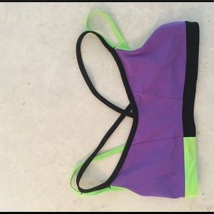 LULULEMON Purple multi-colored sports bra