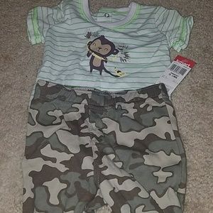 Monkey onsie and pant set