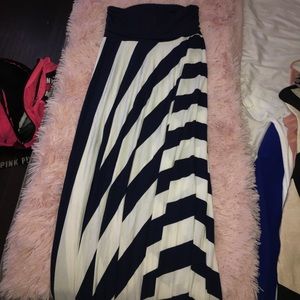 Striped maxi dress
