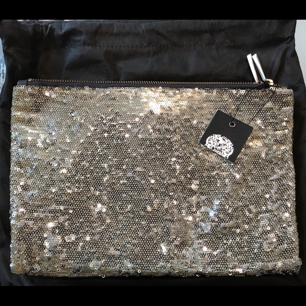 VINCE CAMUTO REVERSIBLE SEQUIN CLUTCH