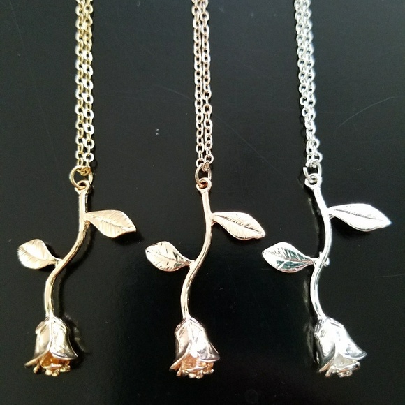 New Rose necklace, flower necklace - Picture 2 of 4