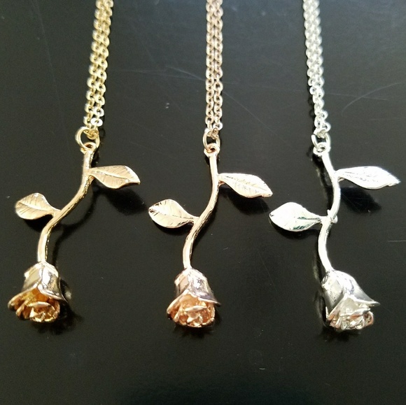 New Rose necklace, flower necklace - Picture 3 of 4