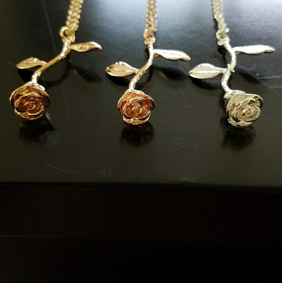 New Rose necklace, flower necklace - Picture 4 of 4