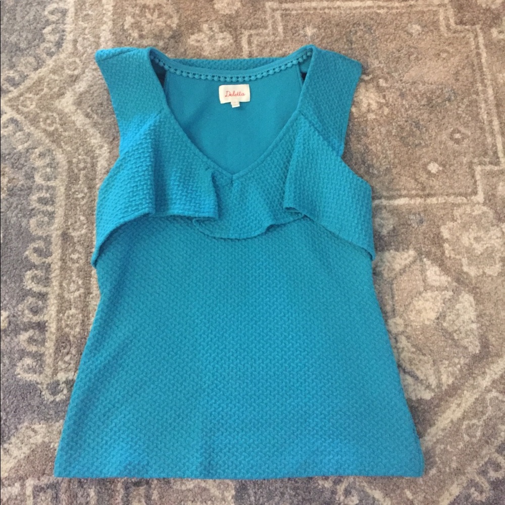 Gorgeous blue Anthropologie top.