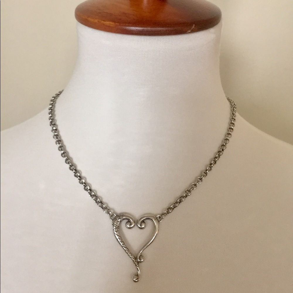 Brighton Heritage Open Heart Necklace (with bag)