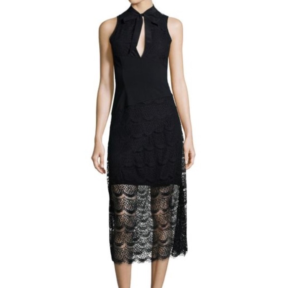 Marissa Webb Diana Lace Bow Front Dress - Picture 1 of 6