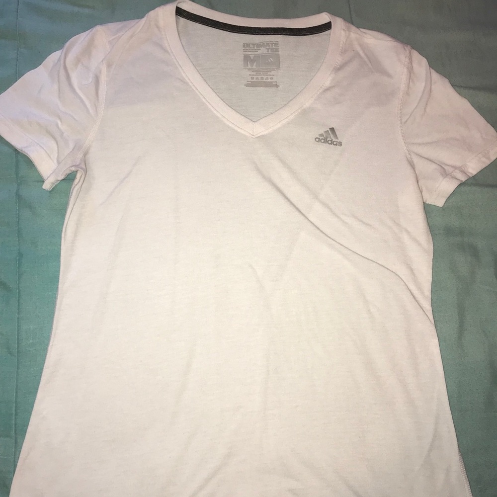 White Adidas shirt