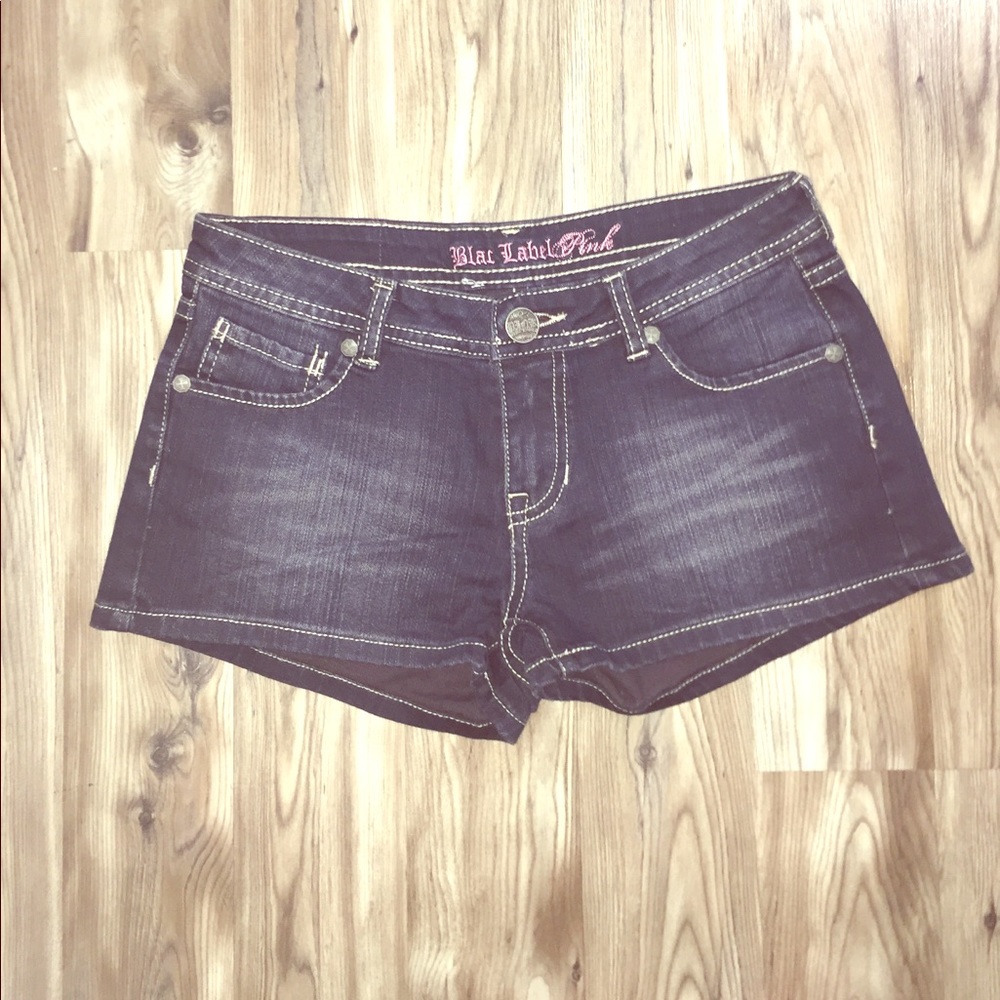 Dark Wash Stretchy Jean Shorts