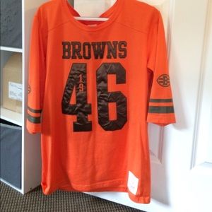 PINK quarter sleeve browns shirt