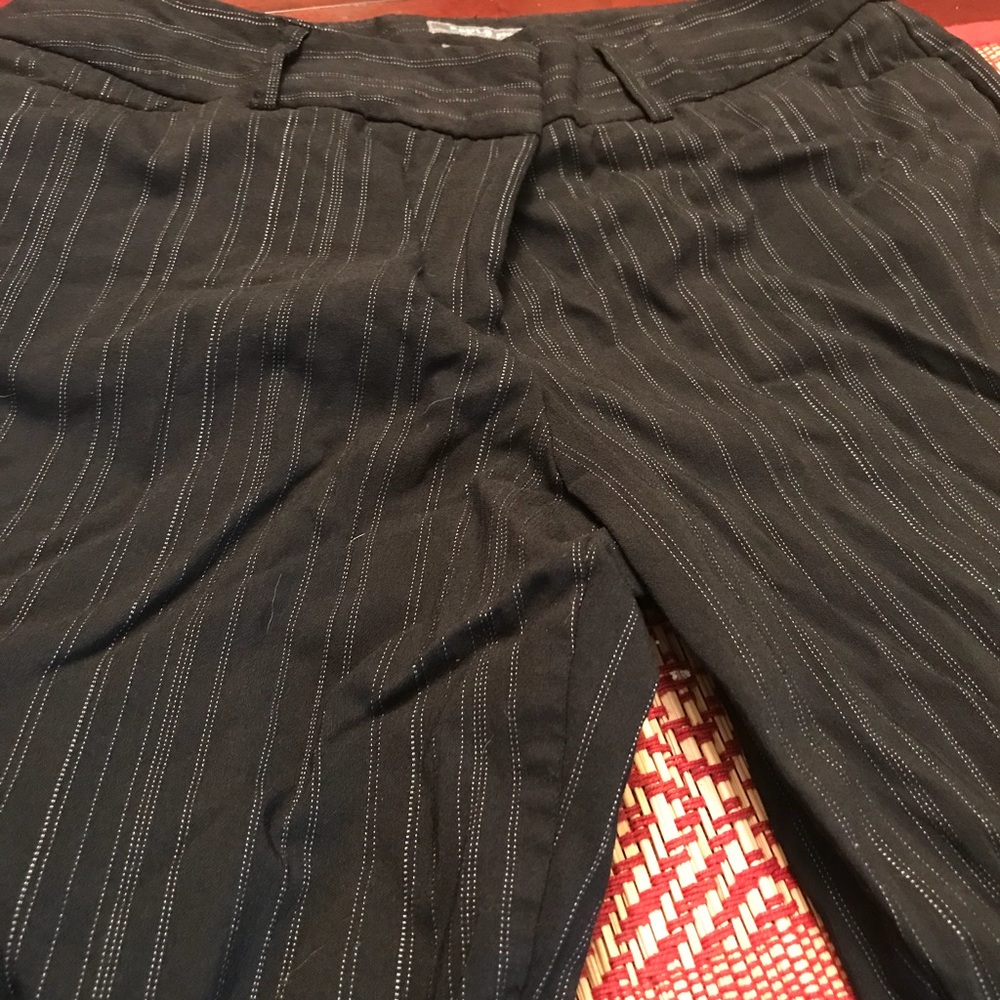 black pin striped dress pants