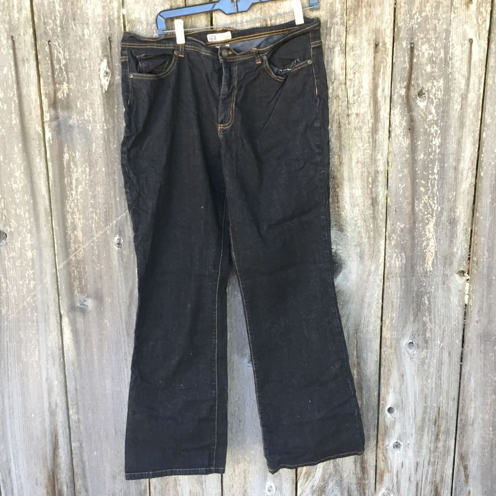 Bootcut Size 16 Black Denim Pants
