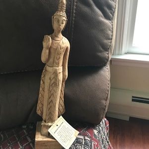 Wooden Buddha statue