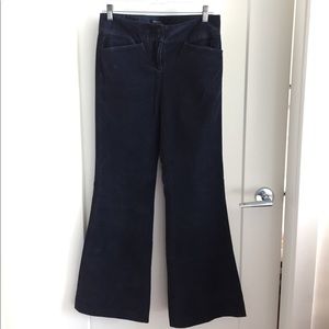 BCBGMaxazria Navy, Velvet Pant. NEW, NEVER WORN!