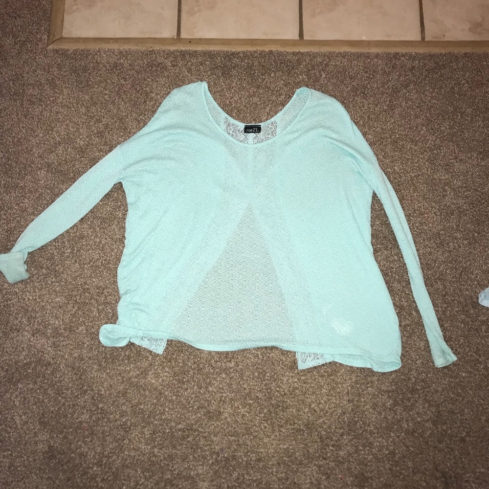 Light blue lightweight sweater