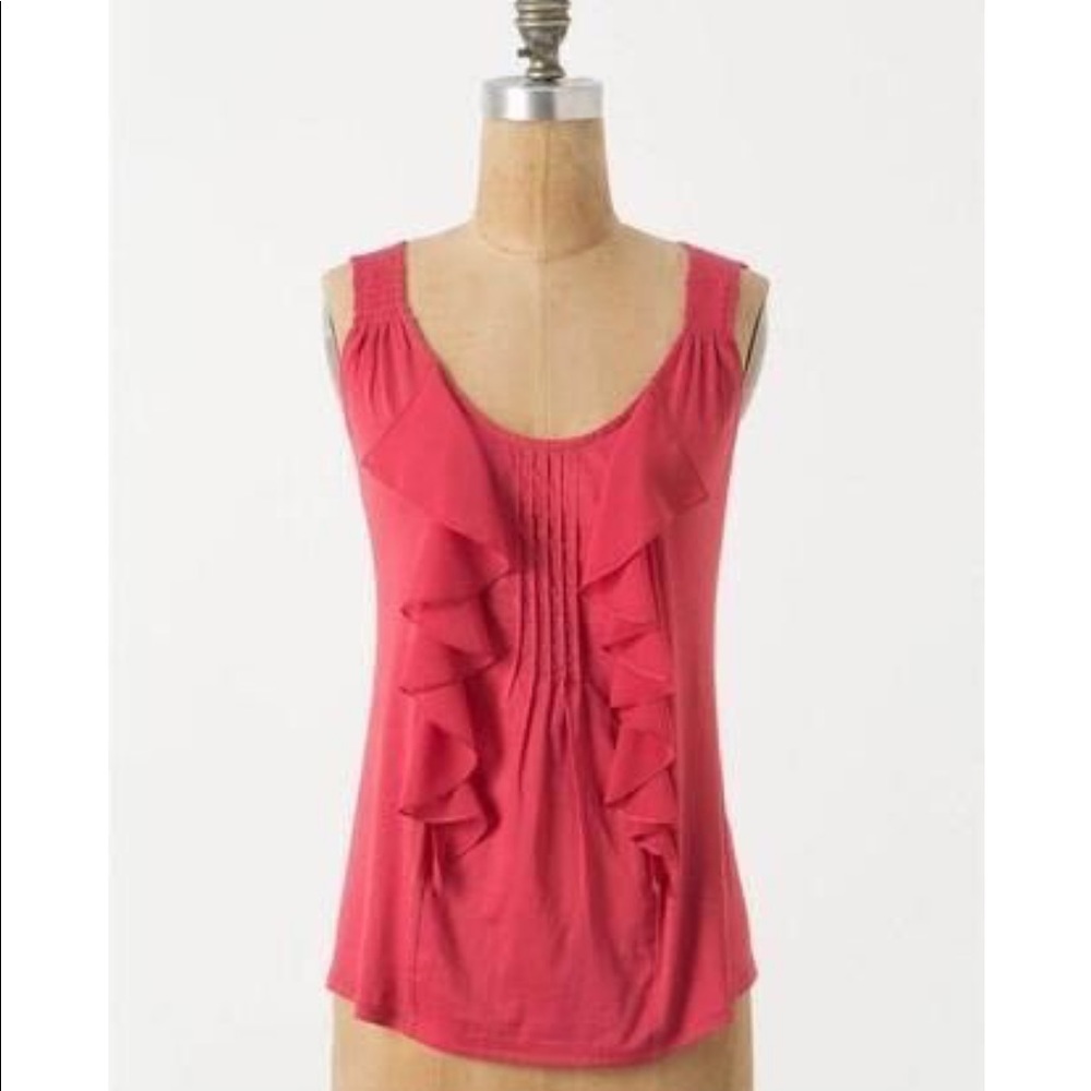 Anthropologie - TINY Tousled Pintuck Tank