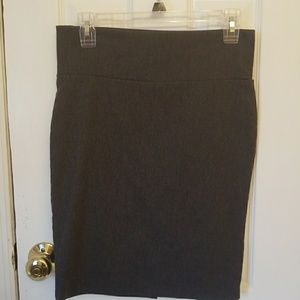 Stretchy Grey Pencil Skirt