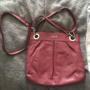 Coach Pink Side Satchel Purse