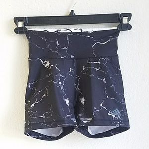 adidas Marble High-Waisted Training Shorts