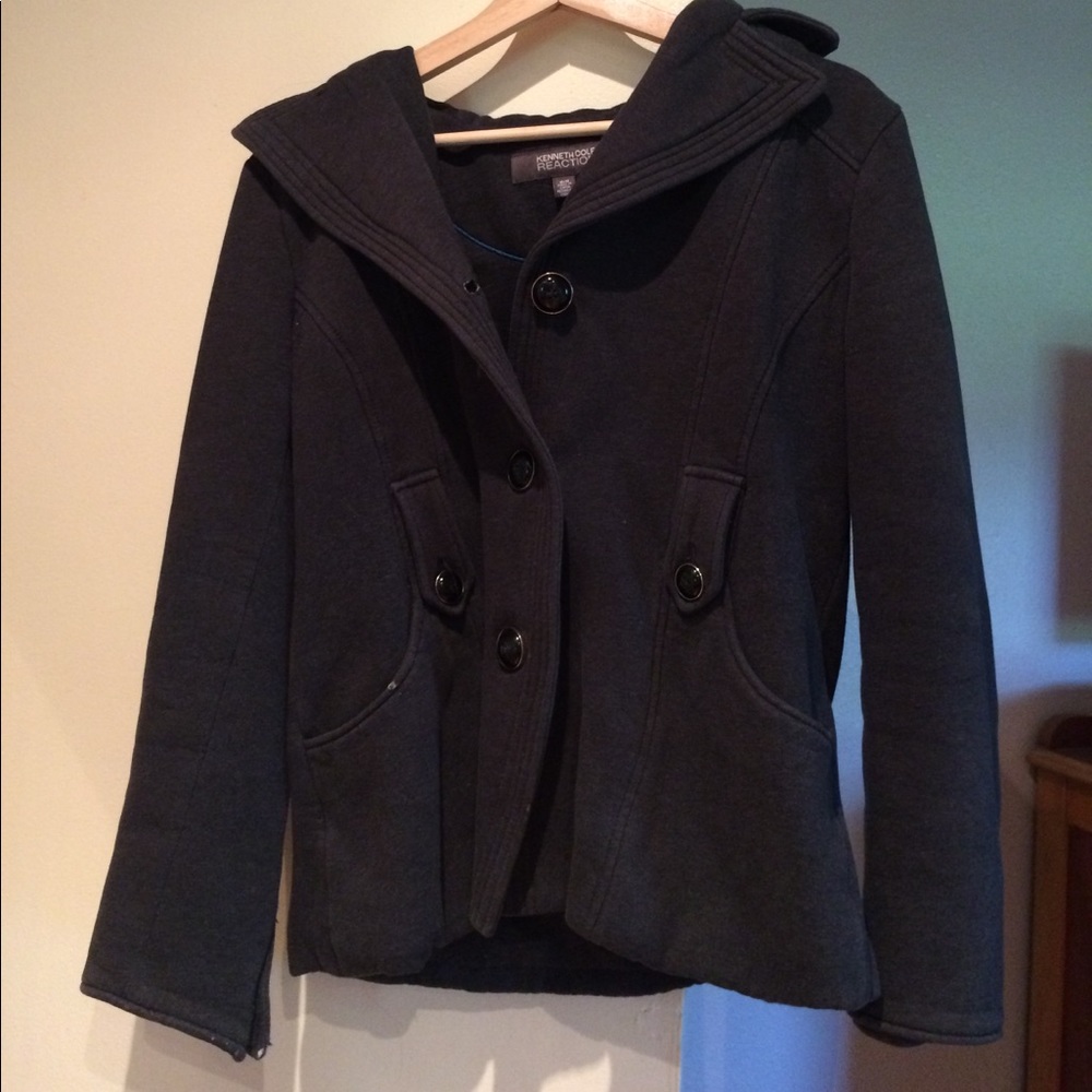 Charcoal grey winter  jacket.