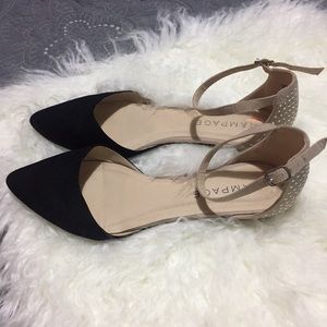 Rampage 2-tone Studded Flats