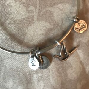 Alex and ani dove bracelet