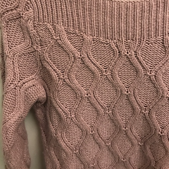 Boat neck chunky sweater - Picture 4 of 4