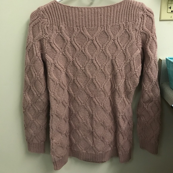 Boat neck chunky sweater - Picture 2 of 4