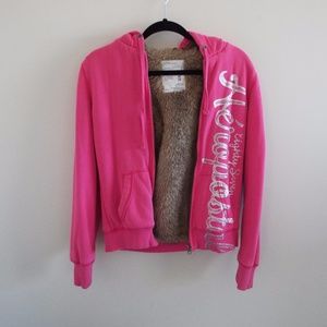 🐶💗 AEROPOSTALE FAUX FUR HOODIE