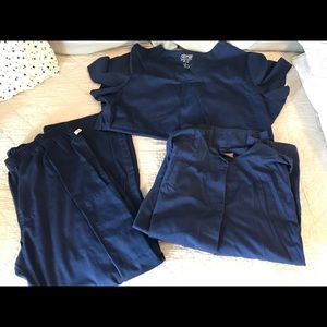 Navy Blue Cherokee Scrub Set