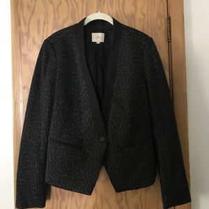 Cheetah print blazer