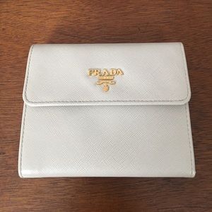 Prada Saffiano Wallet in Cera 1M0170