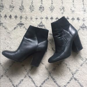 BCBG Generation - Black Leather Heeled Bootie