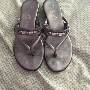 Cute grey sandals