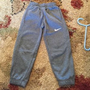 Gray Nike Dri-fit pants.