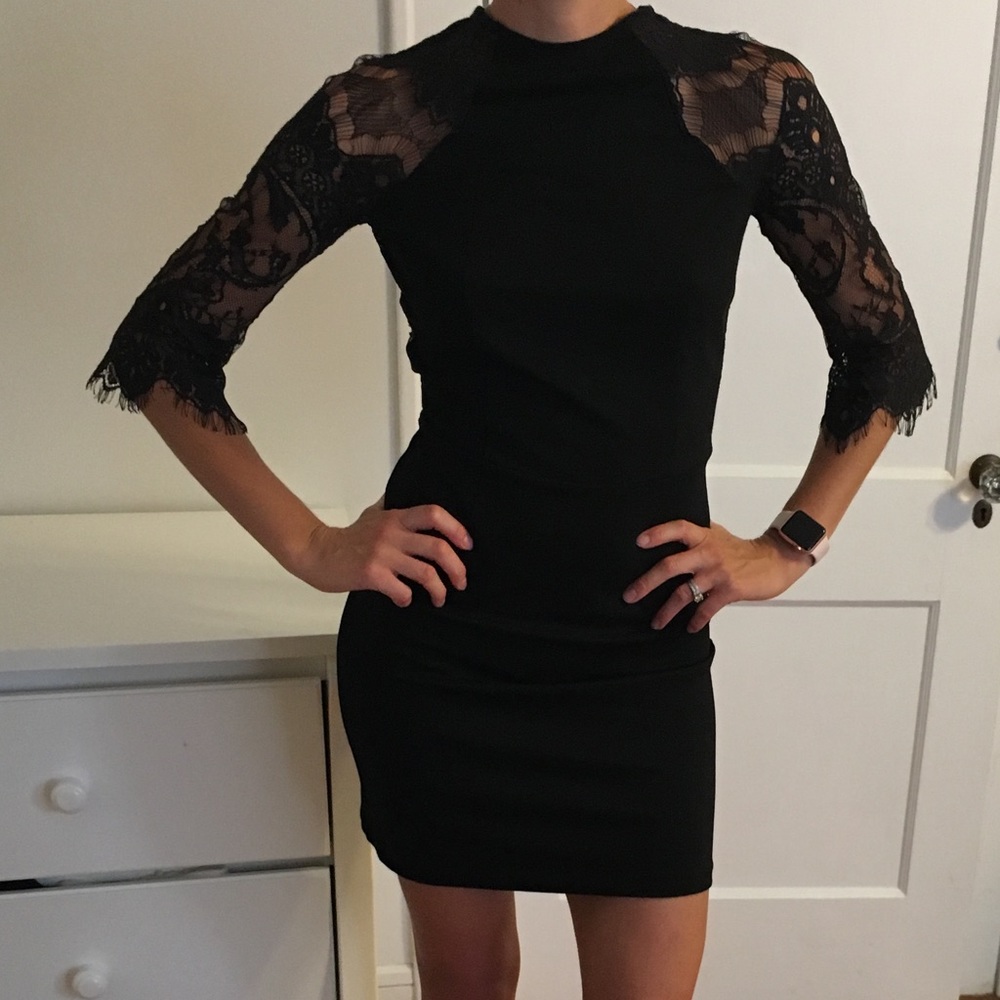 BB Dakota Black and Lace Dress, size small