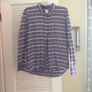Striped button up Long Sleeve