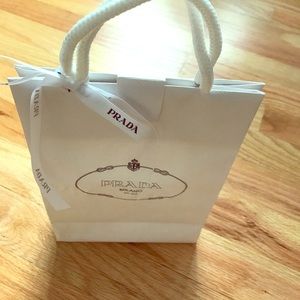 Authentic Prada gift bag and Prada ribbon