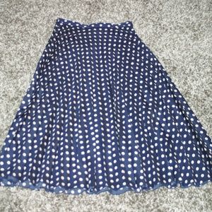 Polka Dot Midi Skirt