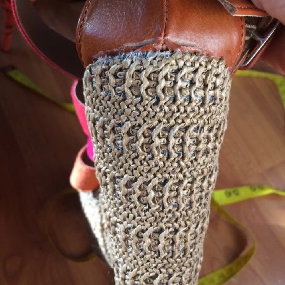 Bamboo multi strap wedge high heels 8.5 - Picture 8 of 8