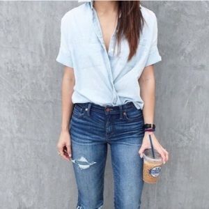 Madewell chambray courier  shirt XXS