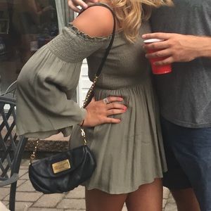 Off the shoulder romper.