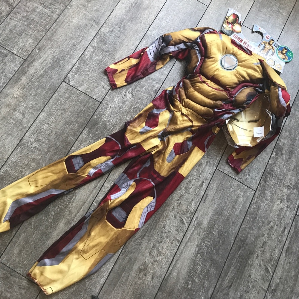 Brand new boys Iron Man  costume M 7-8