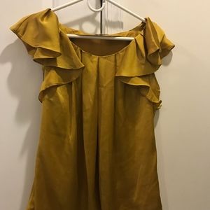 Gold/Yellow silk top
