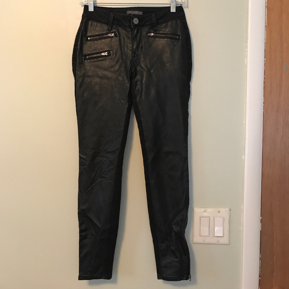 Kendall & Kylie Leather / Denim Skinny Jean