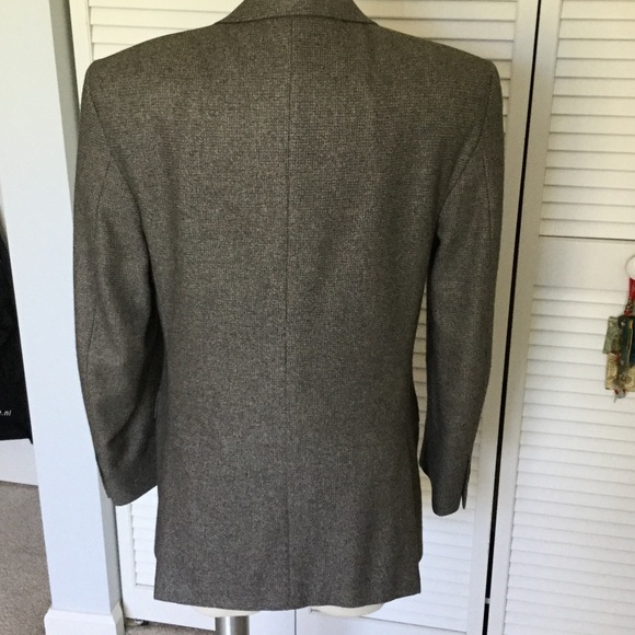 CANALI cashmere and silk gray tweed sports coat - Picture 2 of 7