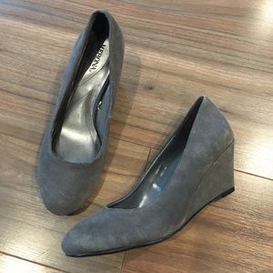 Grey Merona Suede Wedges.