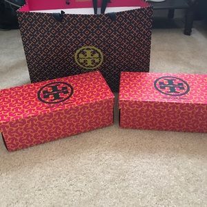 Two shoes boxes and nice bag!