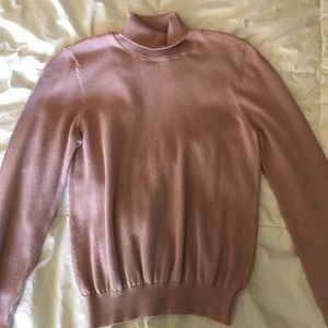dusty rose turtleneck