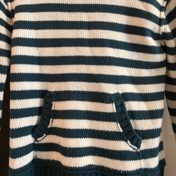 Striped crop knit sweater - Picture 2 of 3